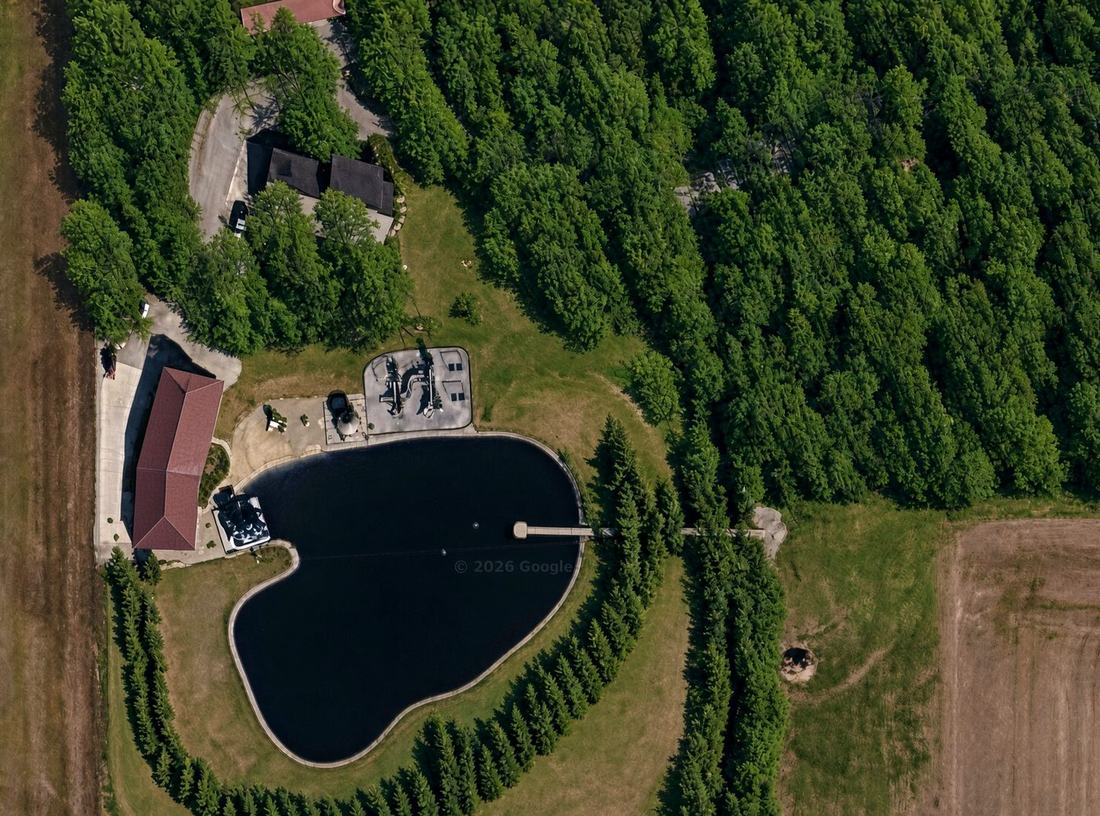 Aerial view of the reunion site